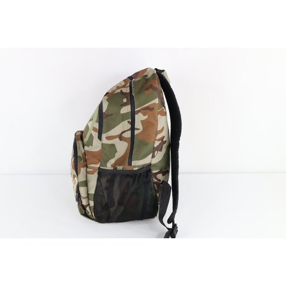 Vintage Roxy Surfing Distressed Spell Out Camouflage Backpack Book Bag Nylon main image 5